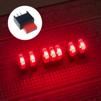 G29434 ~ (Pkg 25) Dialight 561-4101-055F Red Rectangular Diffused Red LED in Vertical Holder