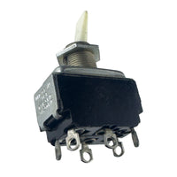 G29442 ~ Cutler Hammer White Paddle DPDT Panel Mount Toggle Switch