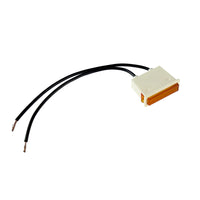 G29466 ~ Super Bright Amber Lens 6V Incandescent Rectangular Panel Mount Indicator