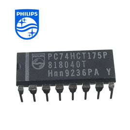 G29496 ~ (Pkg 4) Philips PC74HCT175P Quad Positive-Edge Triggered D-Type Flip-Flop