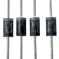 G29543 ~ (Pkg 10) General Semiconductor P6KE300AP TVS Diode 256VWM 414VC DO15 Case