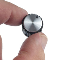 G29551 ~ Rare Set Screw Knurled Edge Aluminum Insert Knob for 4.5mm dia. Shaft