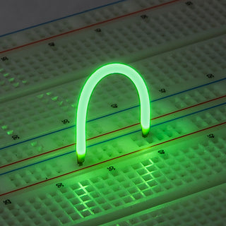 G29554 ~ Flexible Silicone COB 3VDC 60mm Bright Emerald Green String Led Light