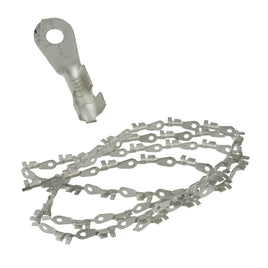 G29591 ~ (Pkg 50) Ring Crimp Solid Copper Tin Plated Terminal for 0.125" Bolt