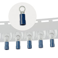 G29607 ~ (Pkg 20) Insulated Ring Crimp Terminal 16-14AWG Wire Accommodates #8 Stud