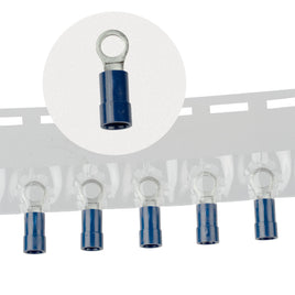 G29607 ~ (Pkg 20) Insulated Ring Crimp Terminal 16-14AWG Wire Accommodates #8 Stud