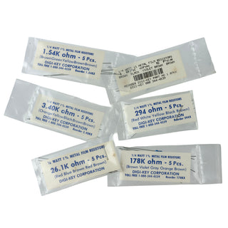 G29641 ~ (6 Pack) Handy 1% (6x5) Precision Resistor Assortment