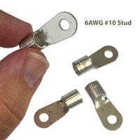 G29695 ~ (Pkg 4) Hollingsworth R64641B Ring Terminal 6AWG #10 Stud