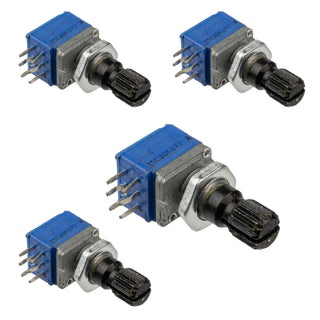 G29737 ~ (Pkg 4) 20K Miniature 2 Gang Panel Mount Potentiometer