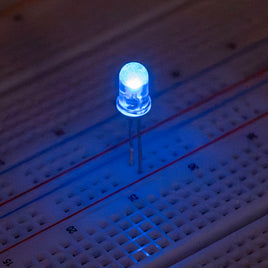 G29738 ~ (Pkg 5) Brilliant 5MM Clear Lens Bright Sky Blue Dot LED