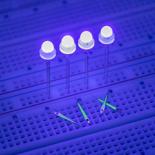 G29739 ~ (Pkg 4) Low Profile 5mm Frosted Lens UV LED
