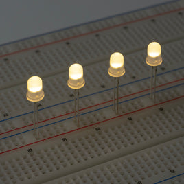 G29751 ~ (Pkg 4) Frosted 5mm Lens Warm White LED