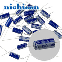 G29755 ~ (Pkg 25) Nichicon 1000uF 10V Axial Electrolytic Capacitor