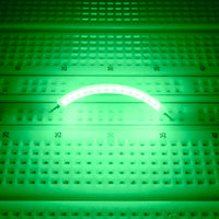 G29776 ~ Flexible Silicone 40mm COB Bright Green Emerald Green String Led Light