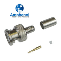 G29807 ` Amphenol 31-315 50-Ohm BNC Male Straight Crimp Plug RF Coaxial Connector