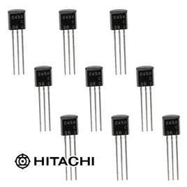 G29812 ~ (Pkg 10) Hitachi 2SC458-C (C458C) NPN Silicon Bipolar Transistor 30V 100mA TO-92