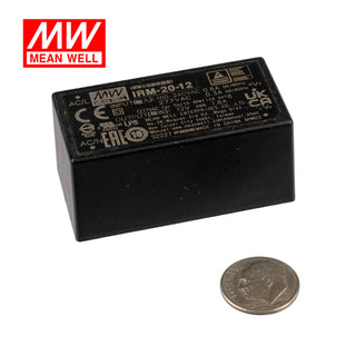 Sold Out!! - G29832 ~ Meanwell IRM-20-12 120VAC To 12VDC @ 1.8Amp Miniature Power Supply