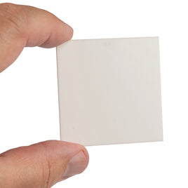 G29833 ~ Large Alumina Ceramic Substrate 2" Sq x 0.05" Thick