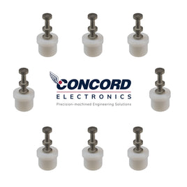 G29848 ~ (Pkg 10) Concord Electronics 1102-14-0519 PTFE Insulated Double Turret Pressfit Terminal