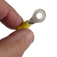 G29849 ~ Amp 34855 Insulated Ring Terminal 1/4" Stud 10-12AWG Crimp