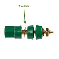 G29862 ~ Deluxe High Quality Insulated 5-Way Green Binding Post