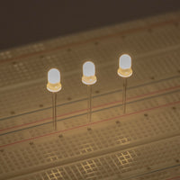 G29874 ~ Unique (Pkg 3) Frosted White 5mm Lens Super Warm White LED