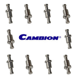 G29890 ~ Cambion Feedthru Turret Terminal 160-2042-02-05-00 Electro Solder Plated Solid Brass