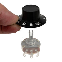 G29893 ~ Antique Push-On 1-10 Guitar Amplifier Knob 1.5" O.D.