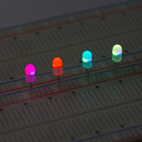 G29910 ~ (Pkg 4) Beautiful Magic 5mm Frosted Lens Color Changing LED