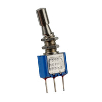 G29918 ~ APEM 5232-2K Momentary Locking Panel Mount SPDT Miniature Toggle Switch