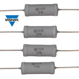 G29934 ~ (Pkg 4) Draloric/Vishay SXA0922 1.5K Ohm 4W 5% Metal Oxide Film Power Resistors 1K5