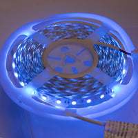 G29945 ` (Factory Reel) SuperBrightLEDs NFLS-B300X3-WHT-LC2 Blue 5050 LED Light Strip 12VDC 5m Reel 300 LEDs