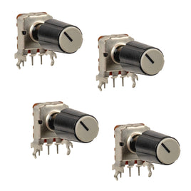 G29952 ~ (Pkg 4) Miniature 500 Ohm Linear Taper Potentiometer & Knob