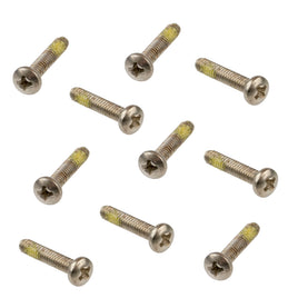 G29953 ~ (Pkg 25) Stainless Steel 2-56 x 7/16 Phillips Pan Head Screw with Thread Lock