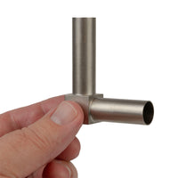 G29963 ~ Unique Titanium Hollow Tube "L" Coupler/Adapter