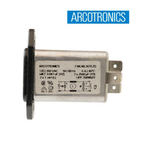 G29966 ` Arcotronics FAN.AB.2470.ZD EMI RFI AC Line Filter 6A 120/250V IEC Power Entry Module