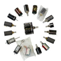 G29099 ~ Assortment of 17 Vintage Precision Multi-Turn & Rotary Potentiometers