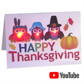 CLC002B - Copper Line Circuit - Happy Thanksgiving Card (Package of 10)