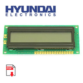 G17749A ~ (Pkg 2) Hyundai HC16102-B 1 Line 16 Character Display