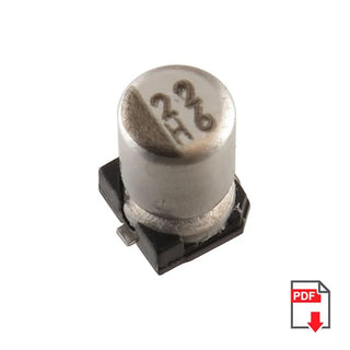 G17834 + 6.3V 22uF SMD Electrolytic Capacitor by Nippon Chemi-con