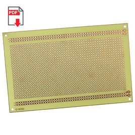 G19392 ` 3.5" x 5.5" Prototyping Board (1200 Holes + 4 Bus Strips)