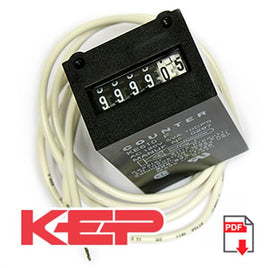 G19789A - (Pkg 2) 120VAC 6 Digit Impulse Counter KE610F