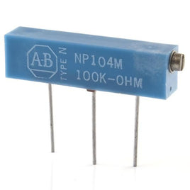G21941 - (Pkg 10) Allen Bradley Precision 100K Multiturn Trimmer Resistor NP104M
