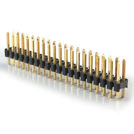 G22254 + (Pkg 2) Gold Plated Dual 20 Pin (40 Pins Total) "Snap Apart" Male Header