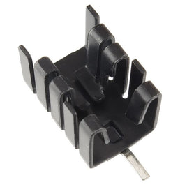 G22976 - (Pkg 5) Small "Clip On" TO-220 Heatsink with Tab