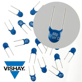 G23050 - (Pkg 20) Vishay 68pF 1KV High Voltage Disc Capacitor