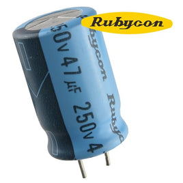 G23537 - (Pkg 4) Rubycon 47uF 250VDC Electrolytic Capacitor