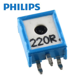 G23575 - (Pkg 10) Philips EMP10 220 Ohm 10mm Vertical Mount Cermet Trimmer Resistor