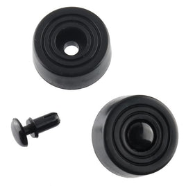 G23576 + (Pkg 100) Essentra Components 0.827 Black Foot FF-009-P4X7