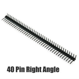 G23613 - 40 Pin Single Row Right Angle Snap Apart Male Header 6.0mm/2.54mm